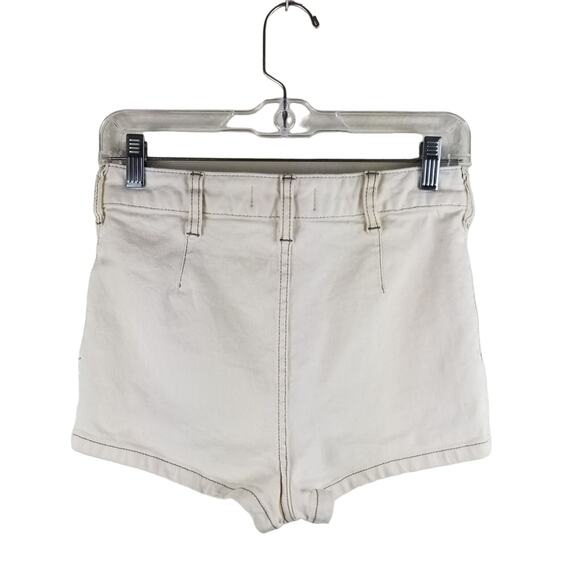 We The Free High Waisted Exposed Button Fly Closure Shorts Women 28 - Picture 4 of 6